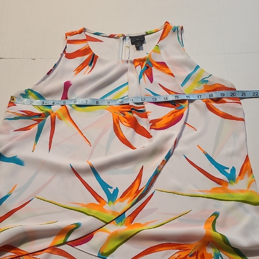 Worthinton Colorful Sleeveless Women's Top EUC Large - Picture 7 of 9